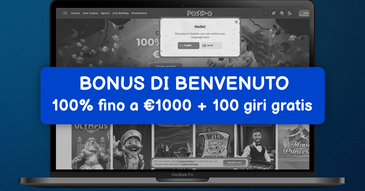 Posido Casino welcome bonus